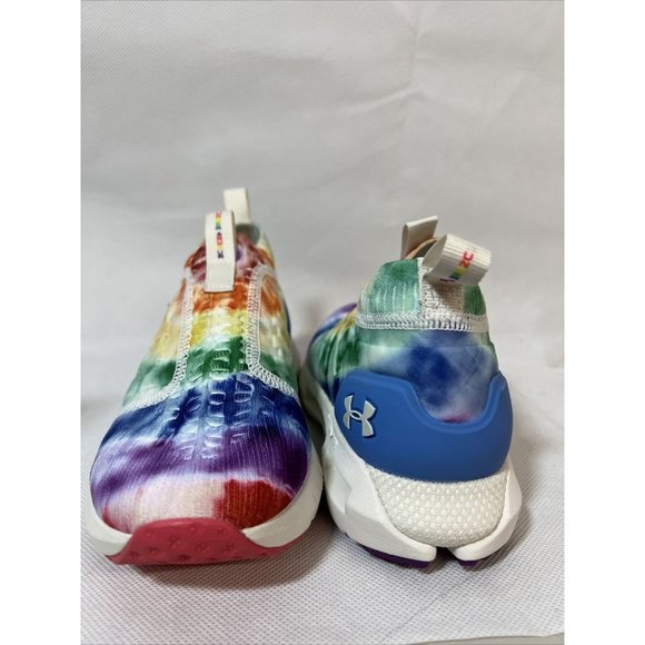 NEW Under Armour 5.5 womens 4 mens HOVR Phantom Slip PRIDE 3022791 400 Rainbow - Picture 7 of 8